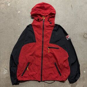 Vintage Marlboro Jacket Men Adult L Red Windbreaker Nylon Hooded Taiwan 90’s